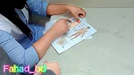 desi college girl gets naughty sex ed lesson with wet pussy riding!