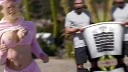 Petite teens use drone to fuck their friend