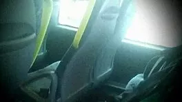 Risky Bus Blowjob Flash!