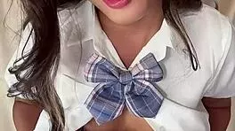 😈 wild black gal japanese shemale student plays with toys solo