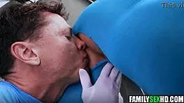 fantastic busty teen pounded raw in wild threesome frenzy!