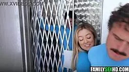 fantastic busty teen pounded raw in wild threesome frenzy!