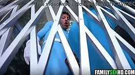 fantastic busty teen pounded raw in wild threesome frenzy!