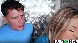 fantastic busty teen pounded raw in wild threesome frenzy!