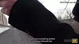 Redhead slut takes cash for intense boyfriend cuckold fuck