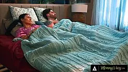 petite alexia anders rides hard beside dana vespoli in wild foursome