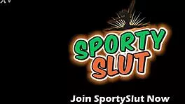 Petite Babe's Puffy Cameltoe Bulges in Tight Magenta Bikers