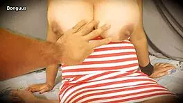 Riya's massive boobs spark instant boner during steamy house visit