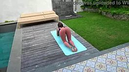 Huge cock ravages yoga babe