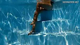 wow skinny hungarian lana babe swims juicy ass underwater!