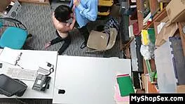 ugh this thiefs tight pussy squeals as i fuck her for freedom at work