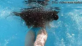 wow skinny hungarian lana babe swims juicy ass underwater!