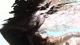 wow skinny hungarian lana babe swims juicy ass underwater!