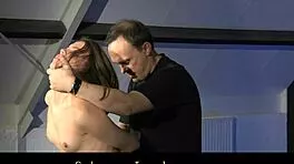 Master Whips and Dominates Innocent Bound Teen in Intense BDSM Spanking Session