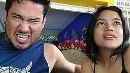 after party petite brunette babe talks then fucks hardcore