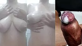 watch my tiny phimosis cock spurt while my girl fingers her juicy pussy?