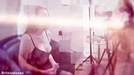 office secretary slut flashes big natural tits demands you cheat now!