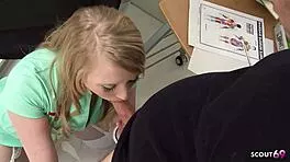 Sexy Nurse Satine Spark Seduces Patient for Rough Doggystyle Facial Cumshot