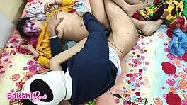 desi couple romances into hardcore hotel pussy pounding all night