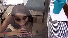 Petite Friend's Passionate Banana Suck Filmed Intensely by Teen