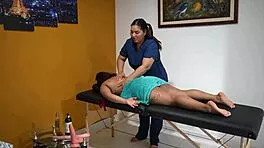 horny masseuse goes wild sucking pussy fingers and tongue plunge deep part 1