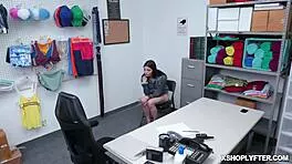 Officer Sideways Pounds Sadie Blake's Shoplift Pussy