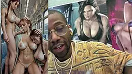 Petite Transgender Girl Cock Sucked Fetish Cumshot Train Ride Shower