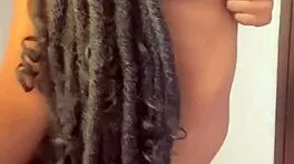 skinny ebony wife hides her big cock orgasm addiction from everyone