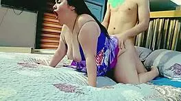 neighbor fucks me hard big cock cheatin' wife home alone