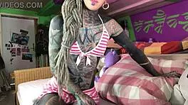 OMG Lingerie Tease Explodes into Epic Dildo Anal Solo!