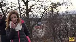 Hunt4k: Hot Chick Fucked Next to Boyfriend Outdoors