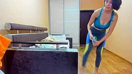 Hey watch this gymnast brunette dildo titfuck pussy lips fondling acrobatic masturbation? Juicy big tits out!