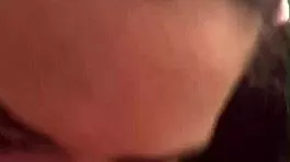 Horny Young Brunette Flashes Tits For Teacher's Thick Cock Blowjob