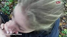Quick forest blowjob reveals my naughtiest hidden hobby