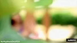 Bikini babe Amirah Adara dives into poolside lesbian pussy licking!