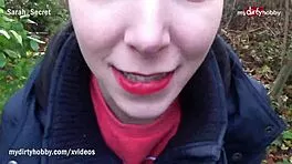 Quick forest blowjob reveals my naughtiest hidden hobby
