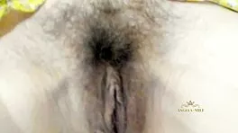 Milf Fingers Hairy Pussy Desperately Awaiting Young Stud's Dick