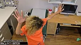 Doctor blasts tanned latina patient's ass with hot cum pov