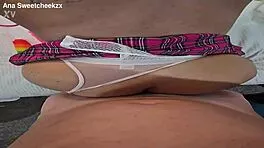 yo, this camgirl in school uniform takes huge anal like a pro