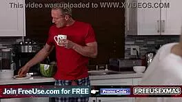 blonde wife and petite cutie become christmas fuck toys with rabbit vibrator