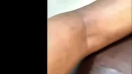 Pregnant ebony babe toys her juicy pussy and big ass solo