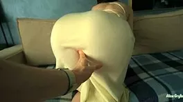 busty milf brittany andrews in green lingerie teases pussy dirty