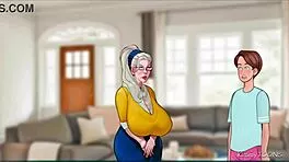 old widow craves fat young cock deepthroating her throat in church cheating scene