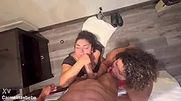 neptune rims latina then fucks her friend in wild threesome