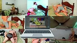 pregnant babe fucked deep in steamy shower creampie