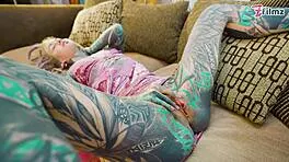 sexy goth dreadhead rides cock with tight ass bounce