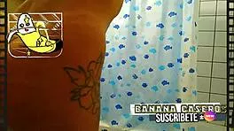 pregnant babe fucked deep in steamy shower creampie