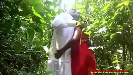 Fucking African Goddess Bush Outdoor Missionary Creampie