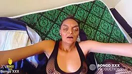 70-Year-Old Woman Dripping Wet Pussy Exposed