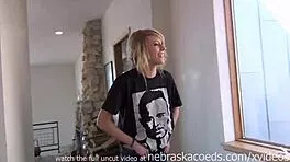 skinny iowa teen masturbates nervously outdoors in local forest